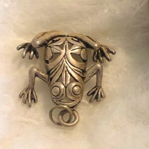 Sterling frog southwestern style made in Mexico 🇲🇽 comes nicely boxed & marked